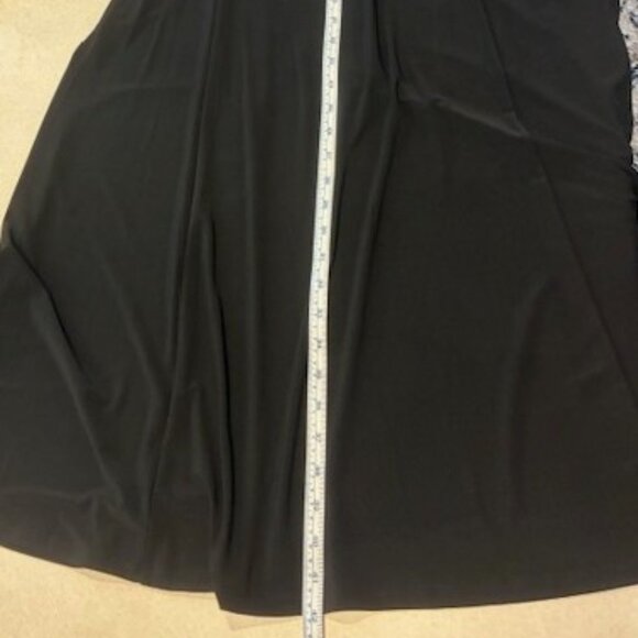 Danny & Nicole Women's Black Fit Flare Sleeveless Knee length Knit Dress Sz 18W - Picture 6 of 11